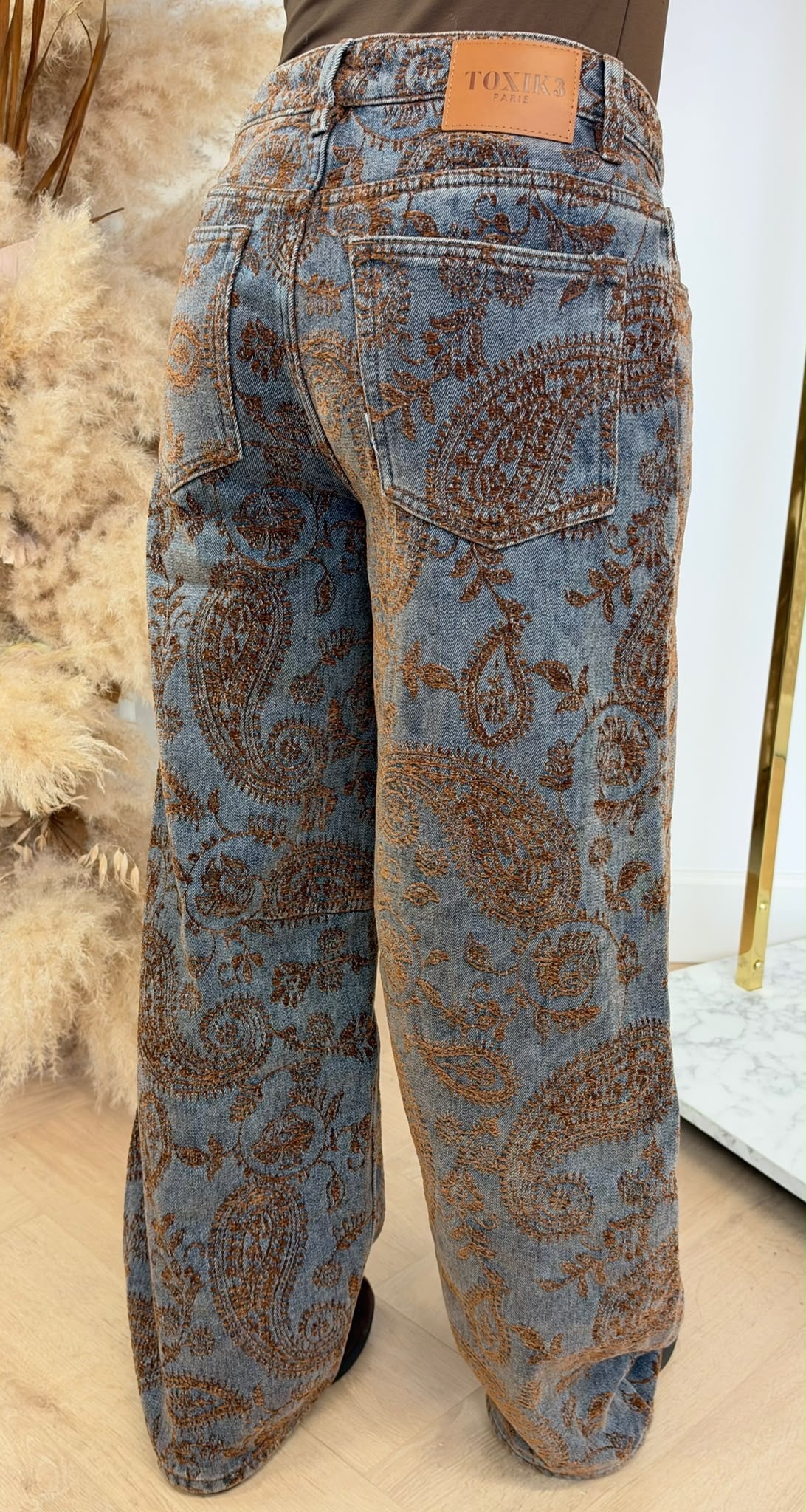 PAISLEY JEANS 2921 BLUE/BROWN