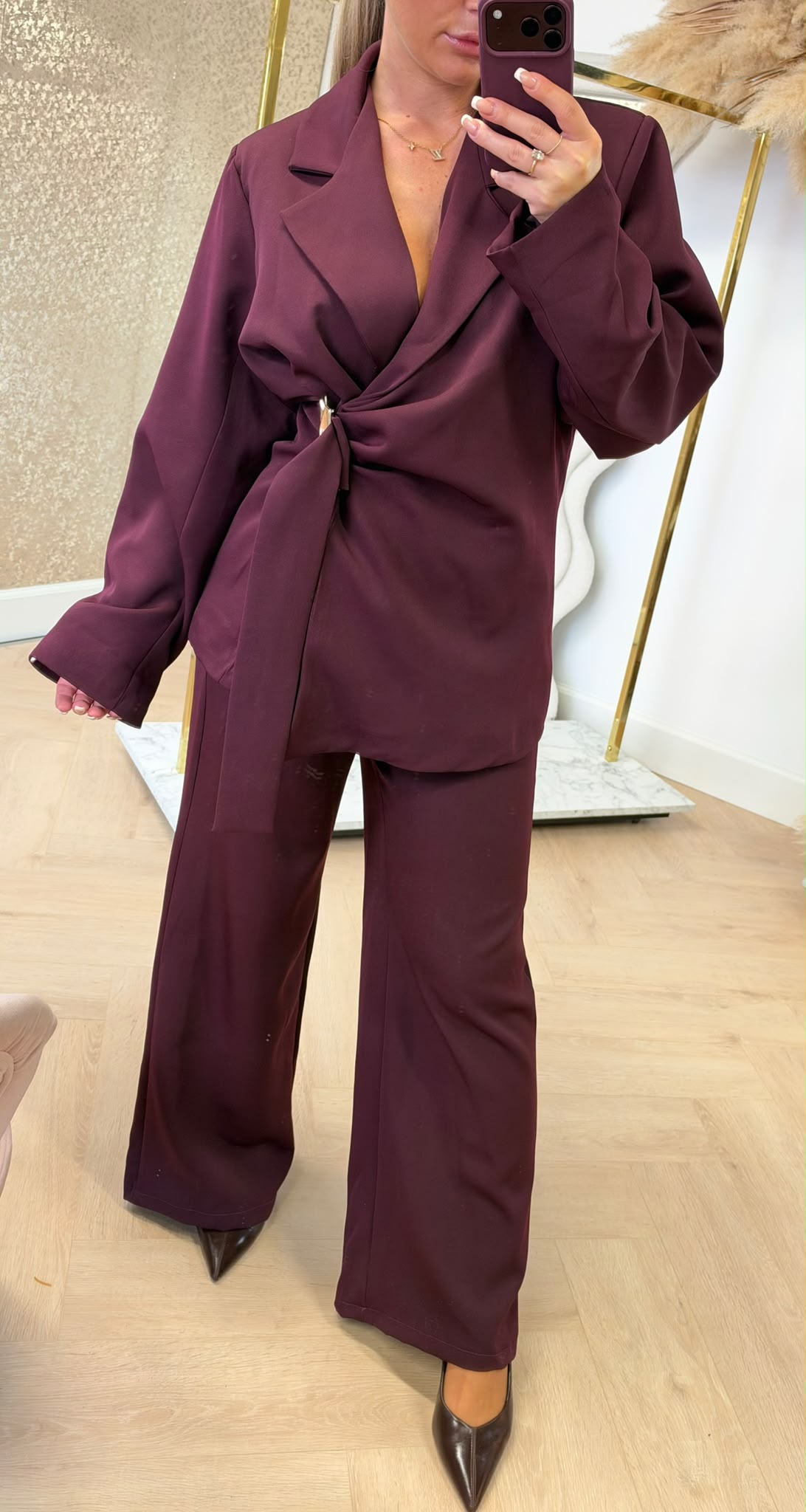 FANCY MODE SUIT BORDEAUX