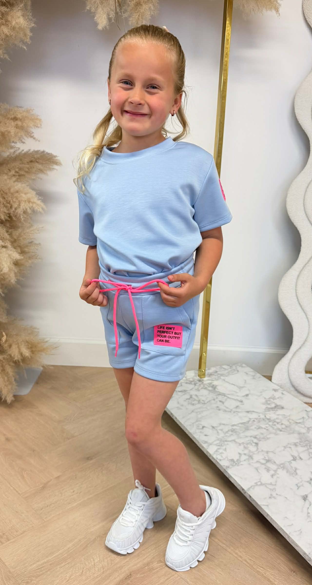 KIDS EMBLEEM SETJE BLUE