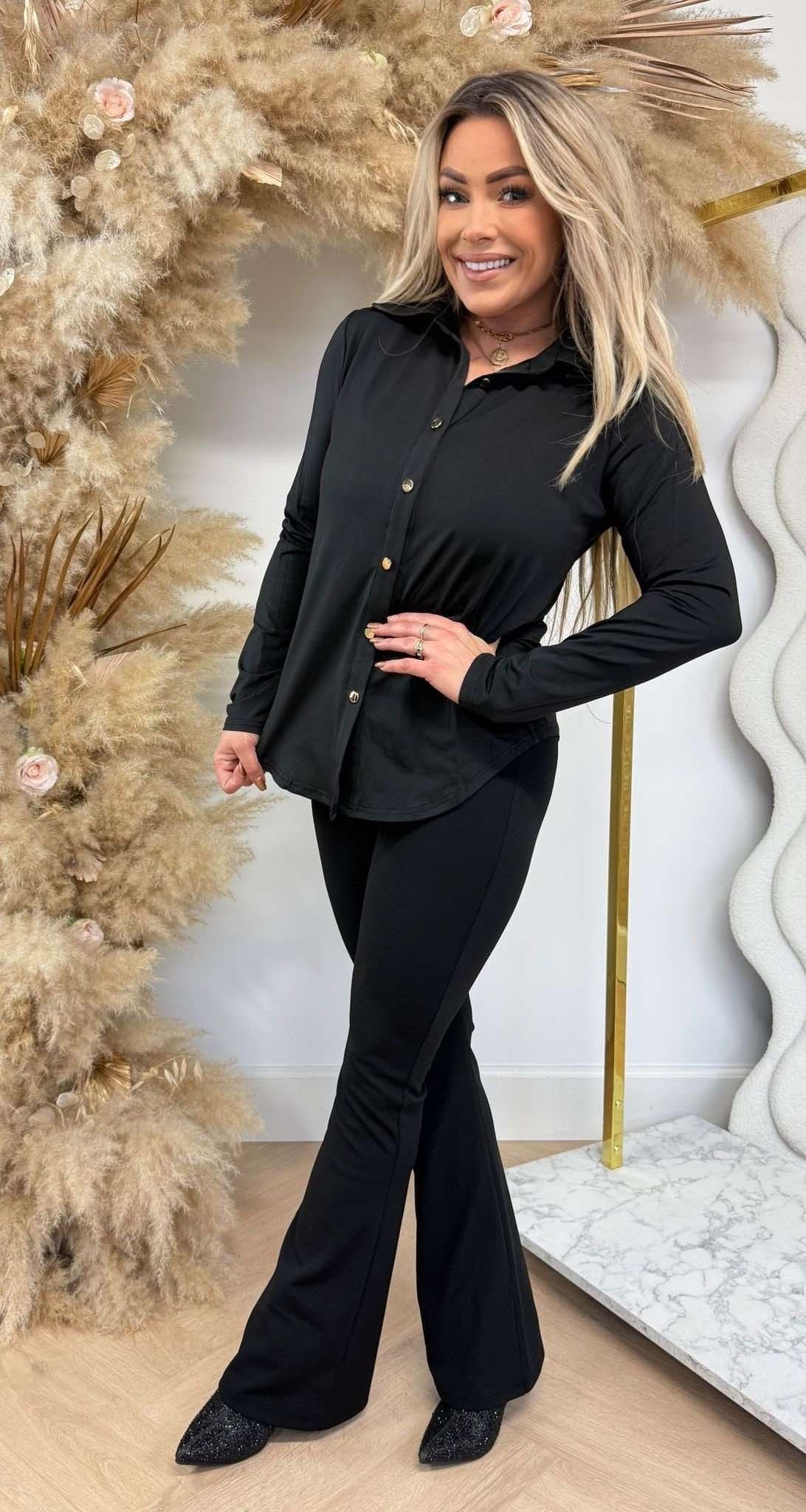 BY SWAN TRAVEL BLUSE 6658 BLACK