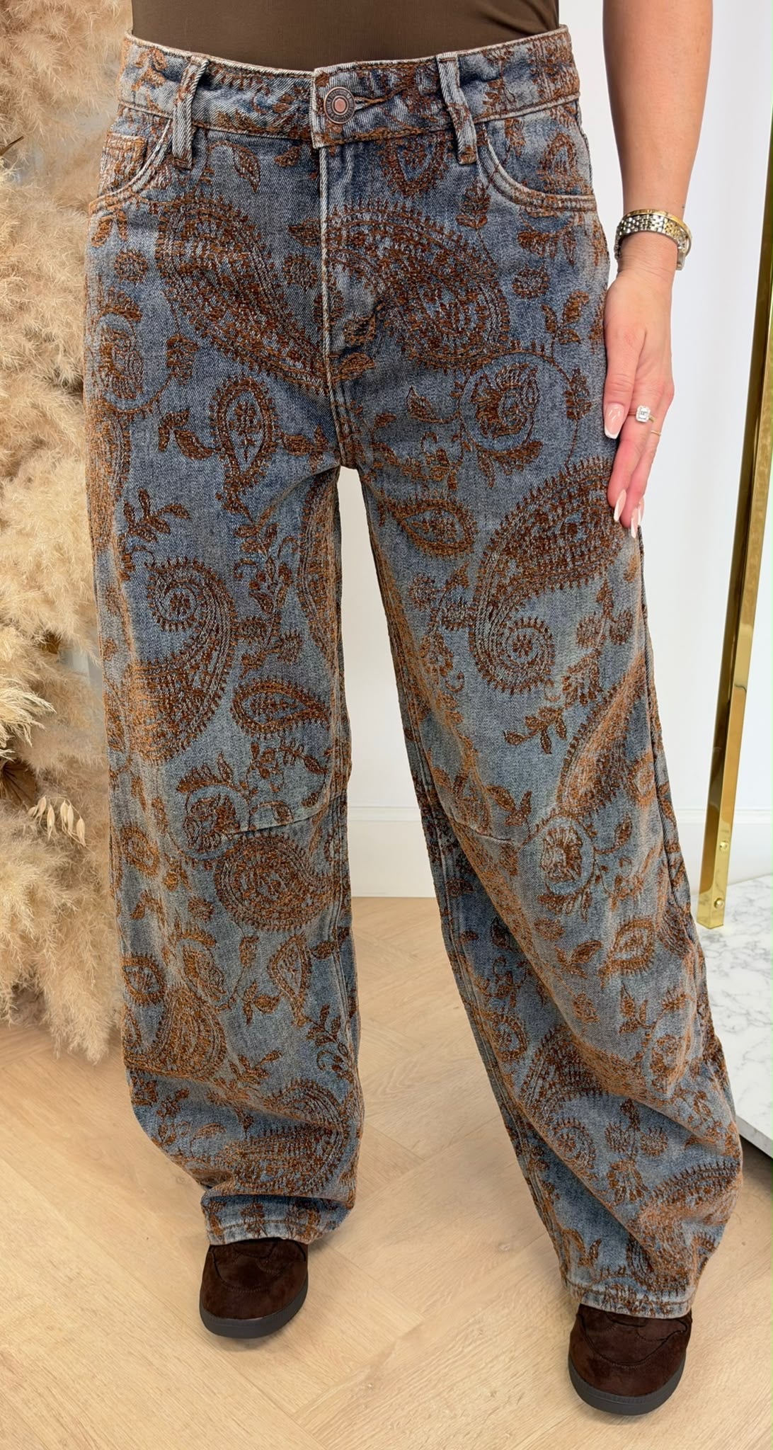 PAISLEY JEANS 2921 BLUE/BROWN