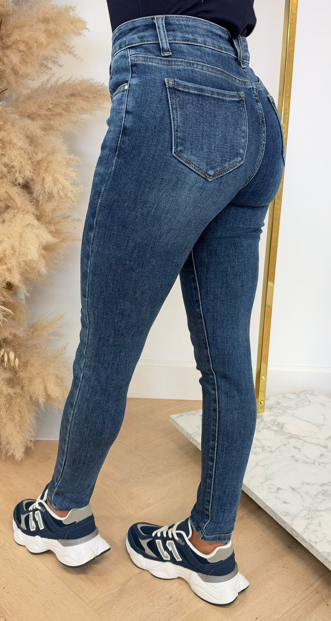 LITTE DAMAGED SLIM JEANS 5400-2 BLUE