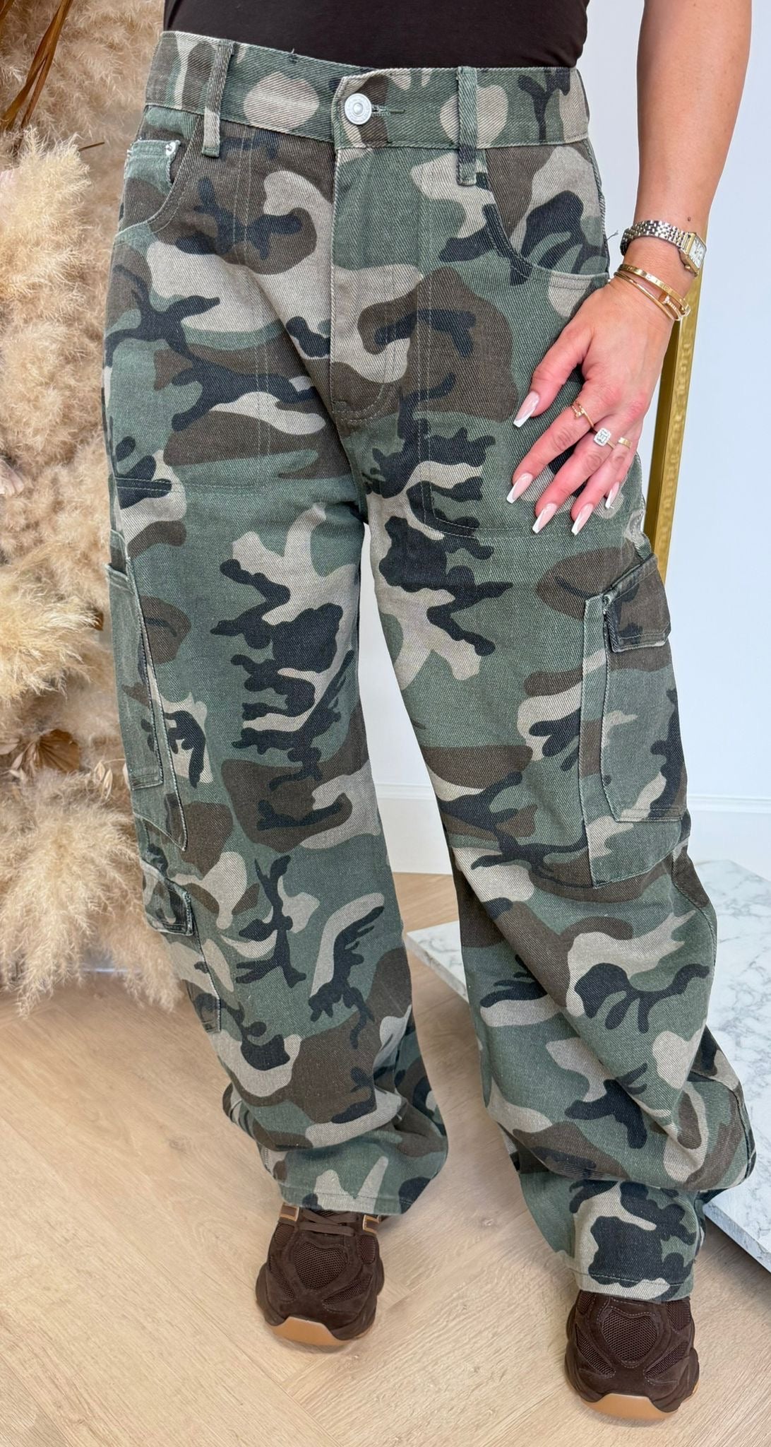 BALLOON FIT ARMY JEANS 12259 ARMYGREEN