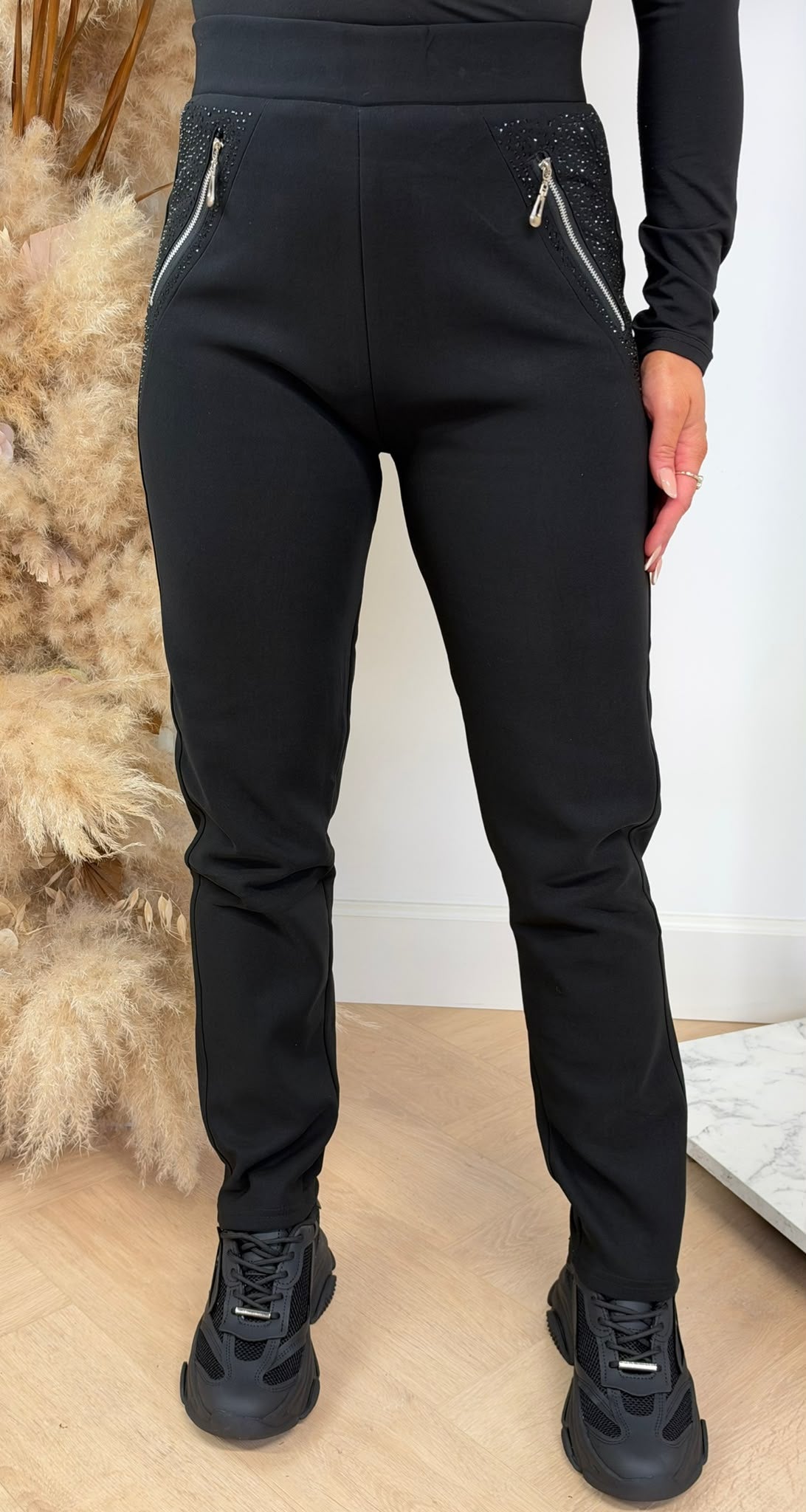 LUNA ZIPPER TREGGING 2211 BLACK