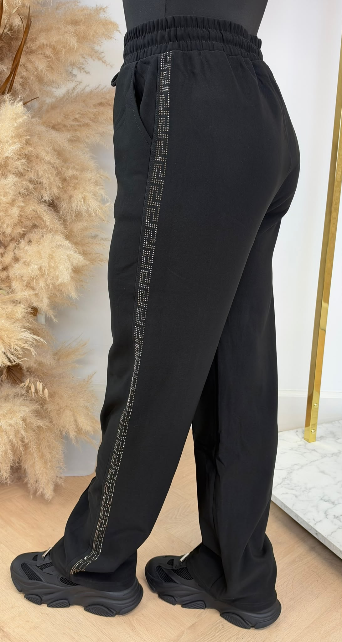 JAMIEL GLITTER JOGGER 2209 BLACK