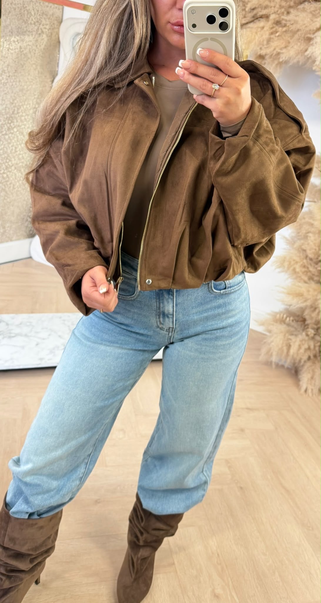 SUEDE MUSTHAVE JACKET 2025 CAMEL