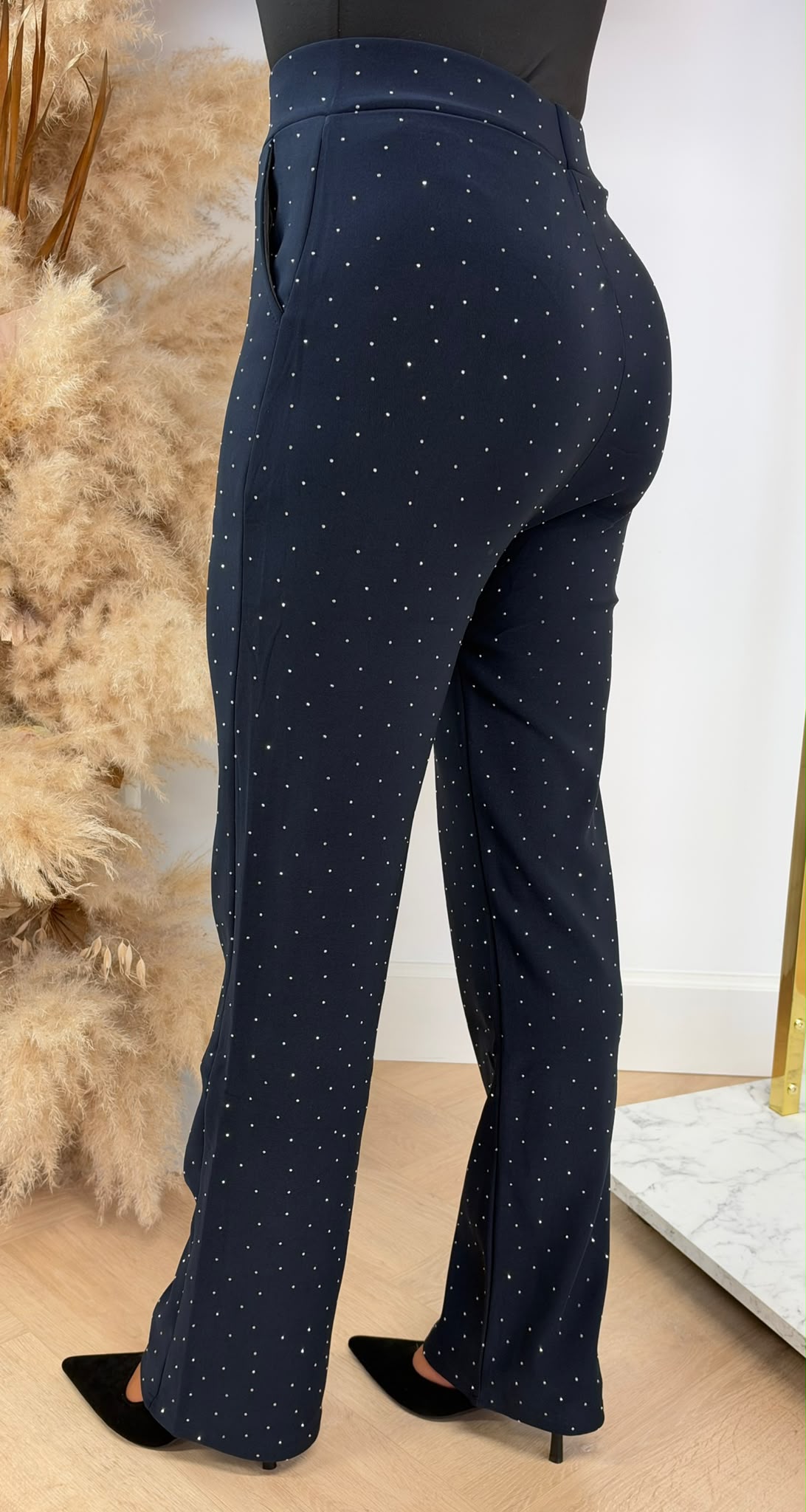 ALL OVER SPARKLE SOFT PANTS 1969 NAVY