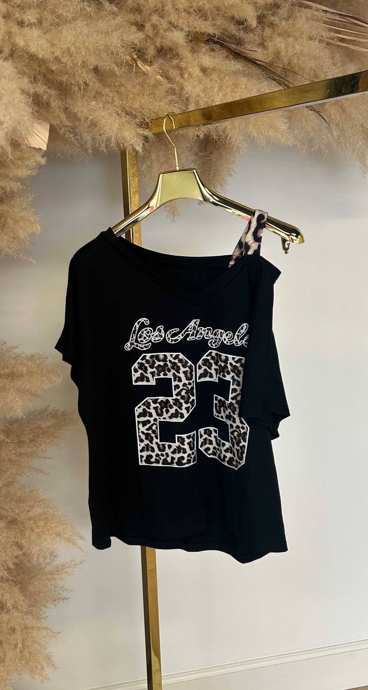 ANOUK LA LEOPARD 23 SHIRT BLACK
