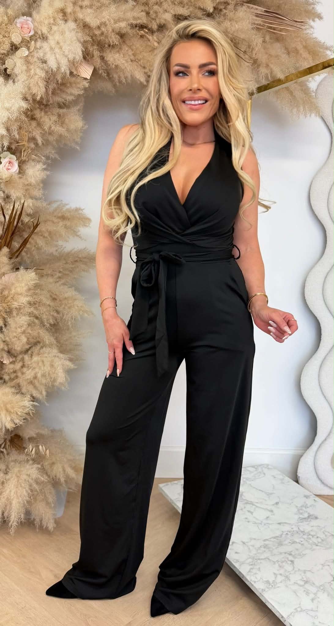 BY SWAN BASIC TRAVEL JUMPSUIT 8783 BLACK
