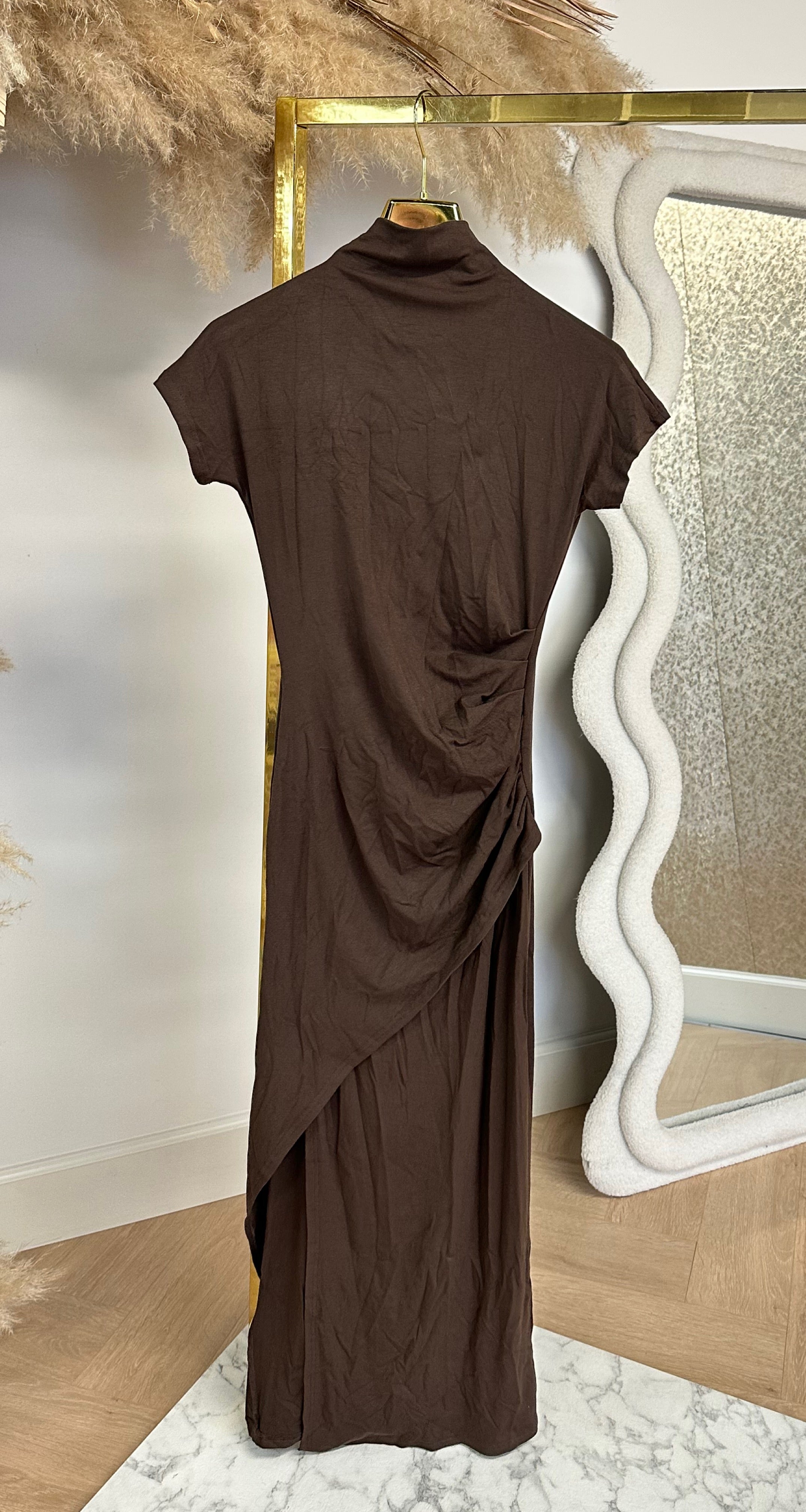 BY SWAN MAXI DRESS 9950 CHOCO