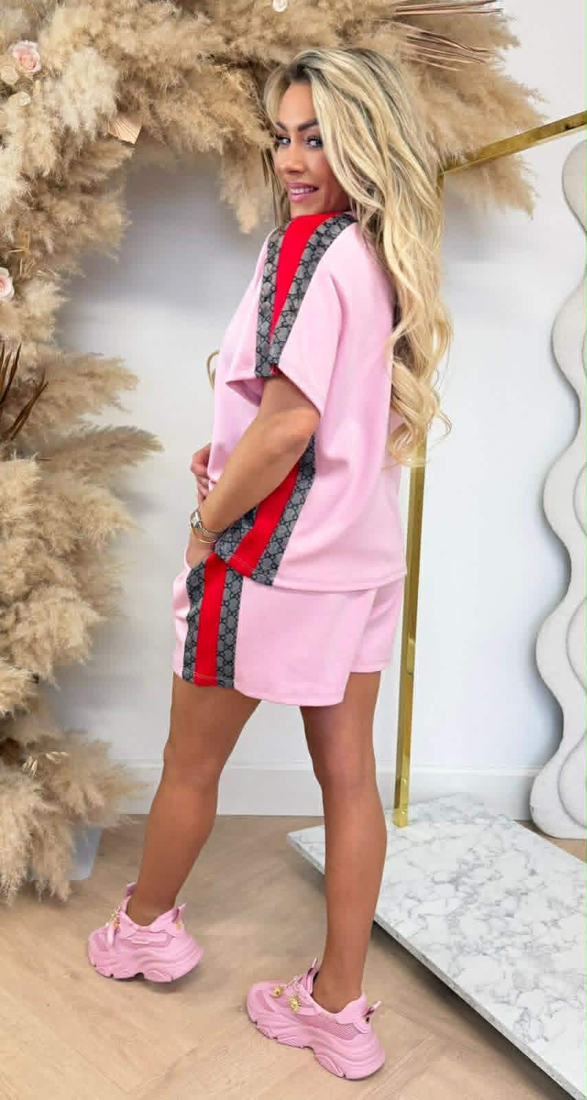 GUC INSPIRED STRIPE SET PINK