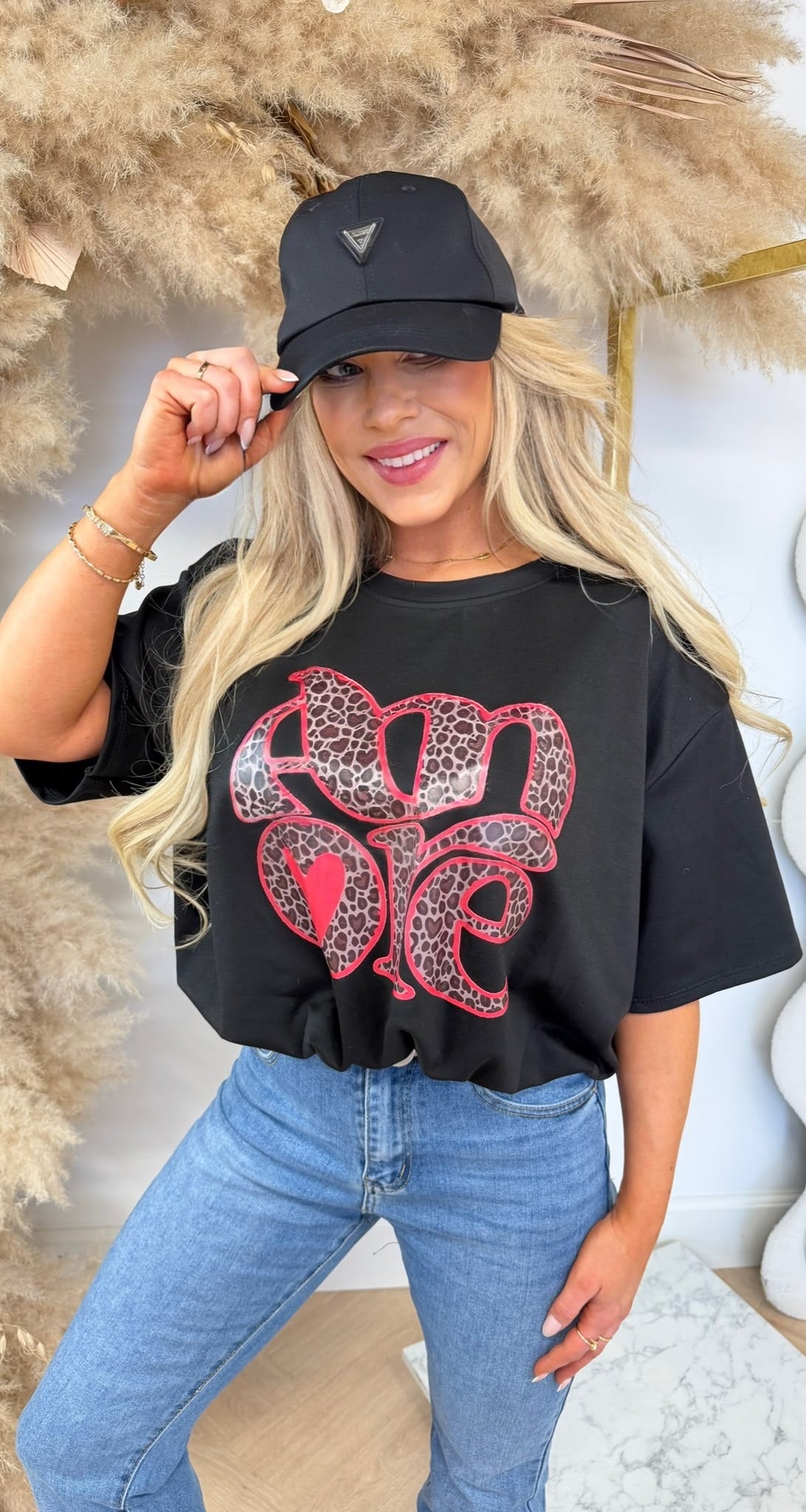 BUBBLY AMORE CROPPED TOP BLACK