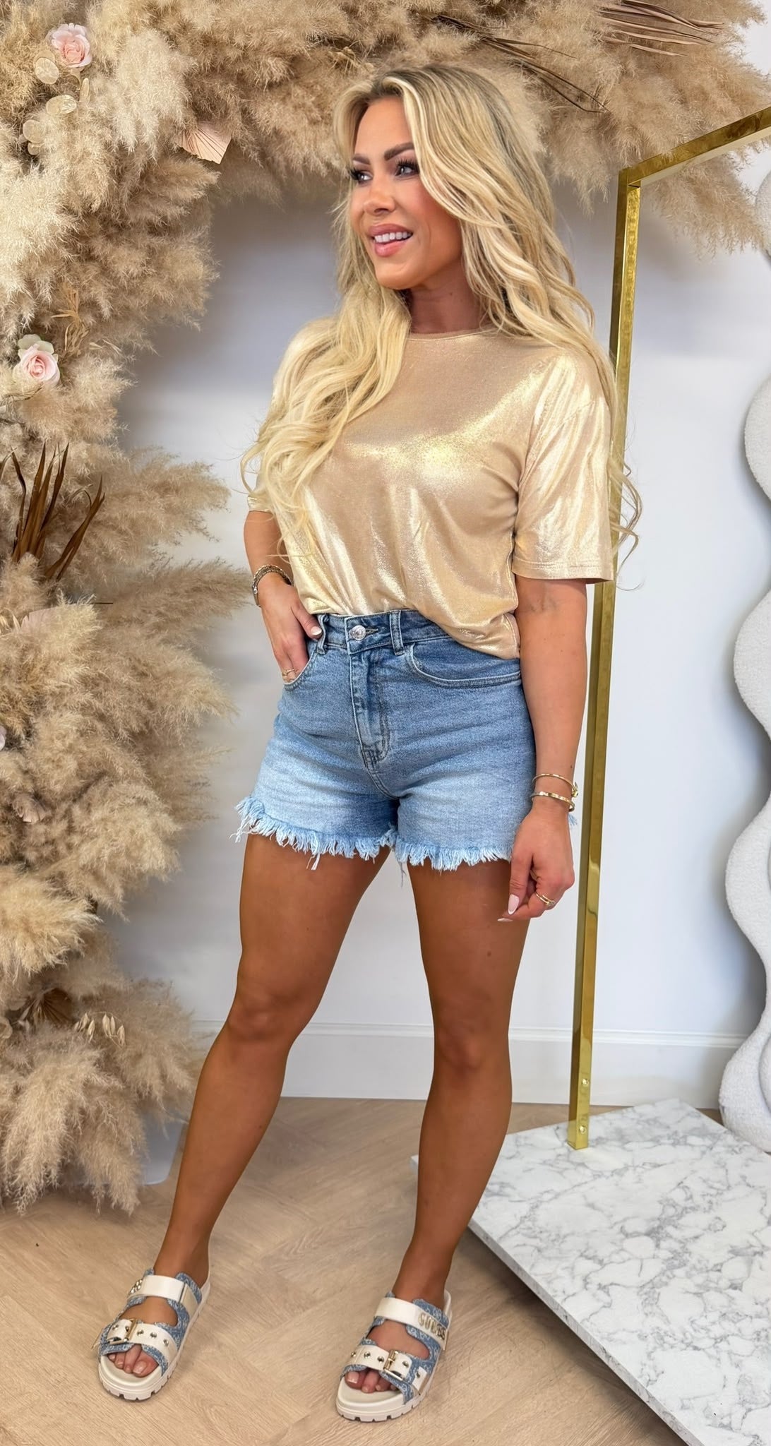METALLIC SHINE TEE 293