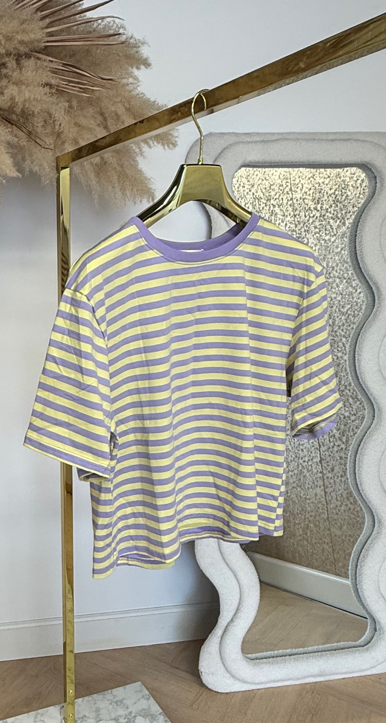KAYLLA STRIPE SHIRT 962 LILA/YELLOW