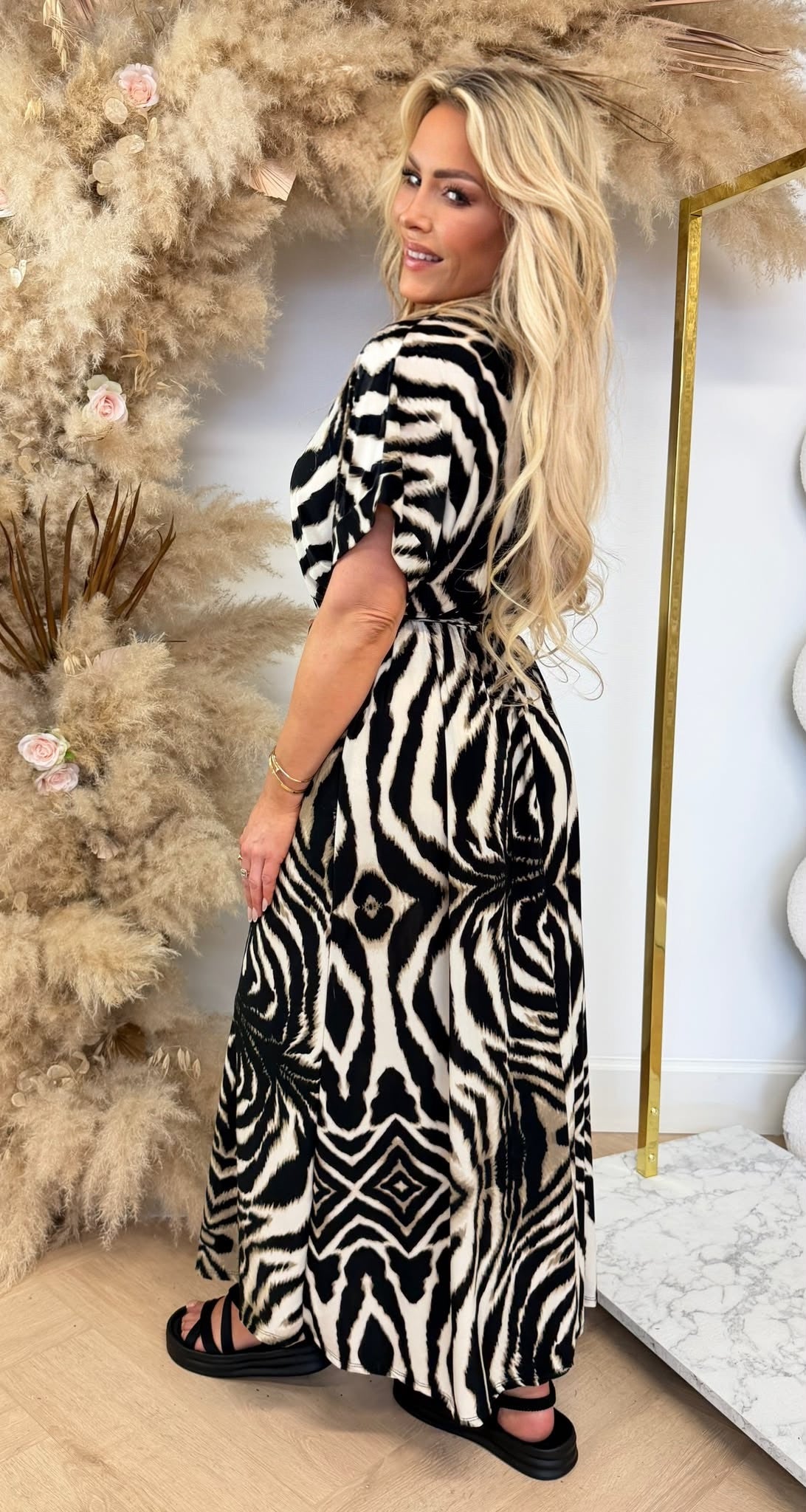 PANTHER TRAVEL LUS DRESS ZEBRA