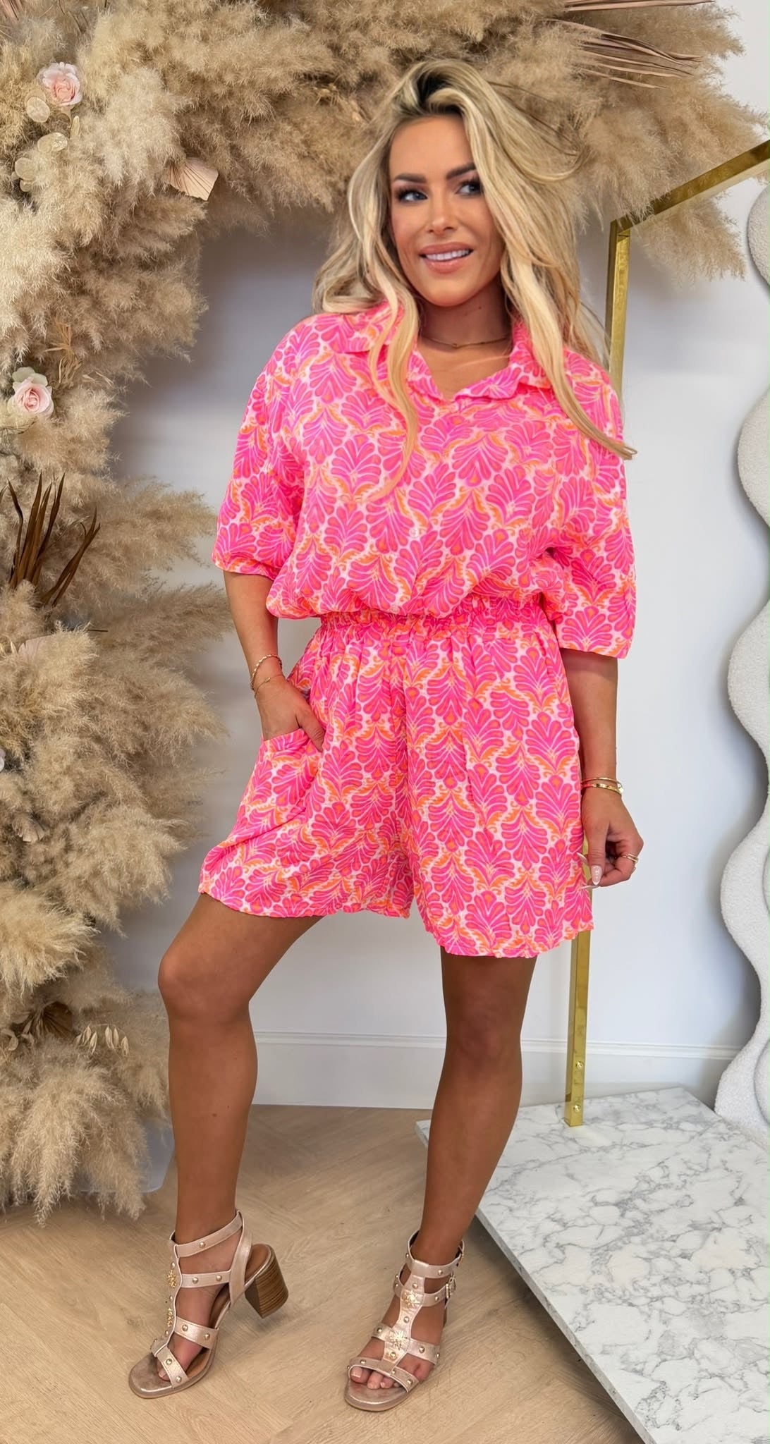 HAWAII SET ORANGE/FUCHSIA