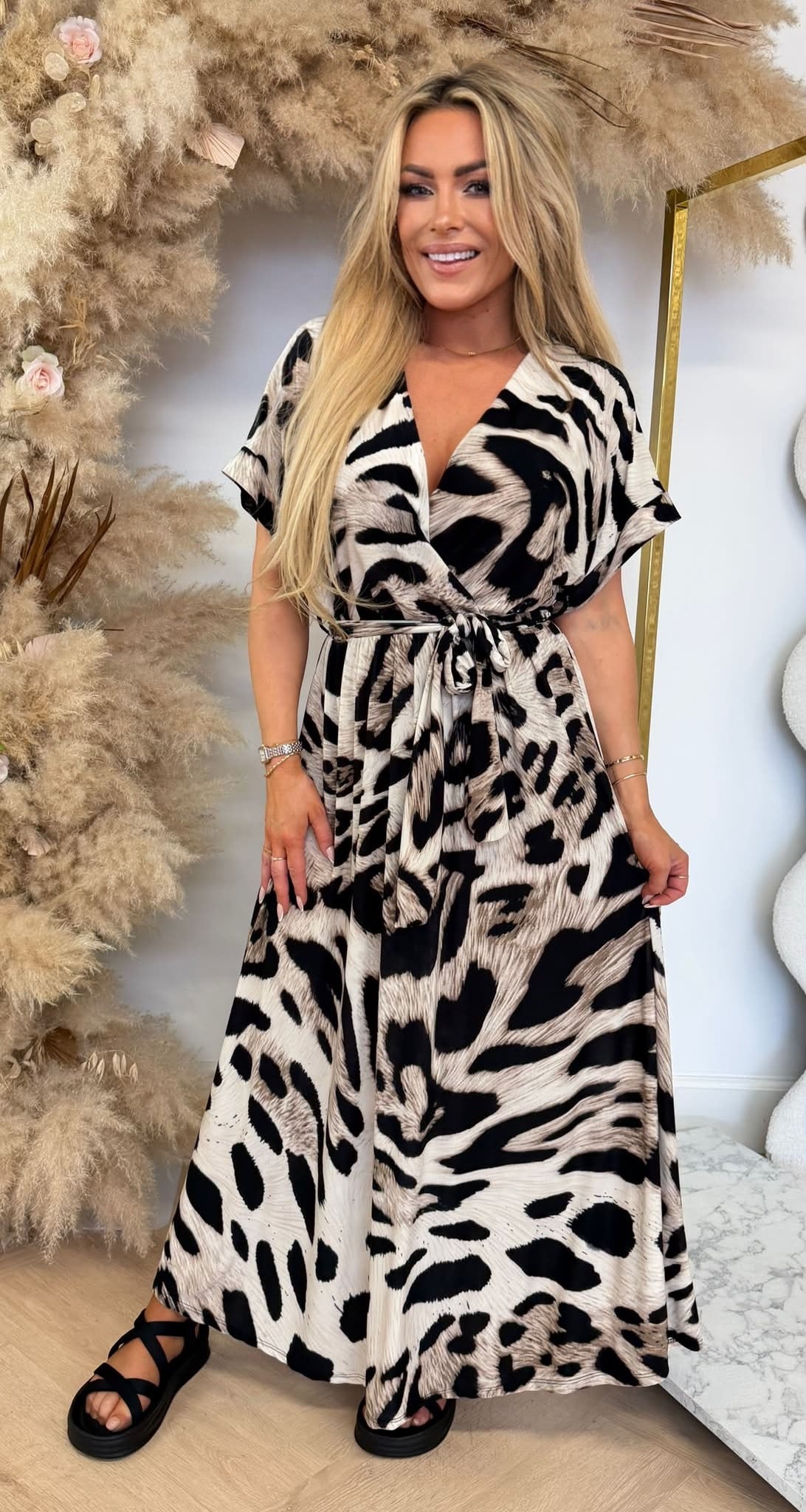 PANTHER TRAVEL LUS DRESS LIGHTBEIGE