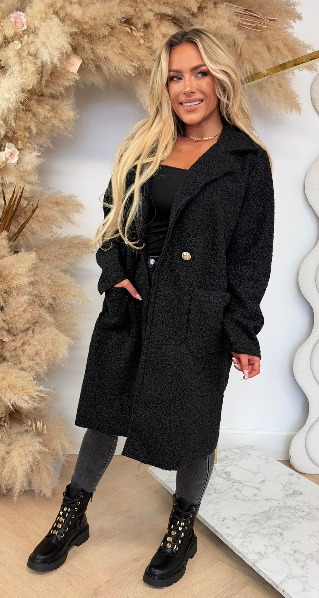 AMY BOUCLE JACKET BLACK