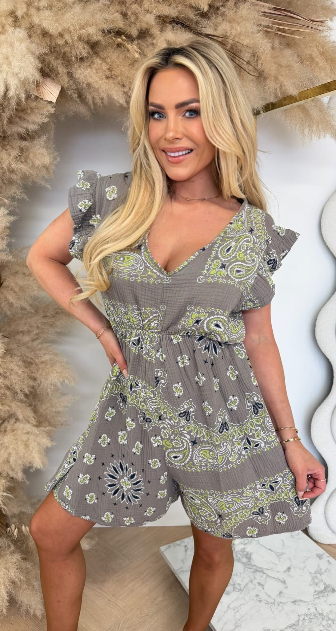 MOONIE PLAYSUIT TAUPE