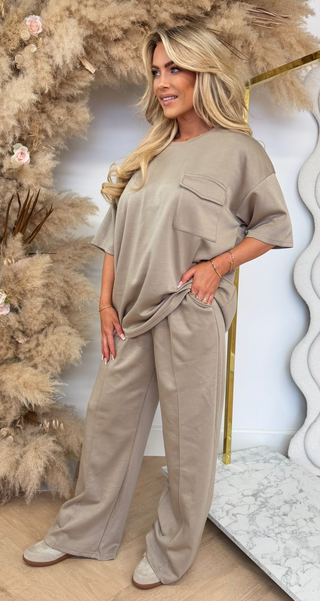POCKET JOGGER SET 262 TAUPE