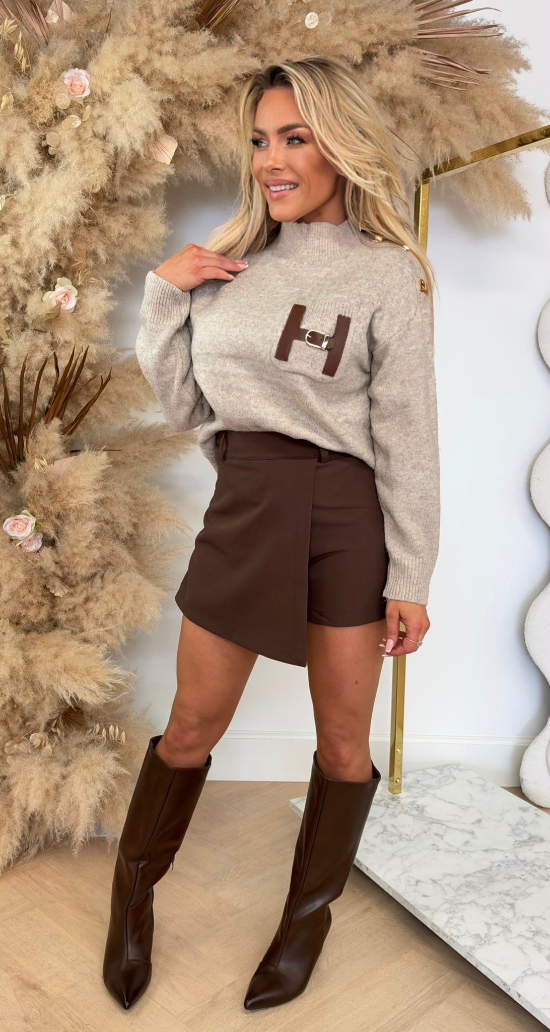 COLLECTION BELT H SWEAT 98578 BEIGE