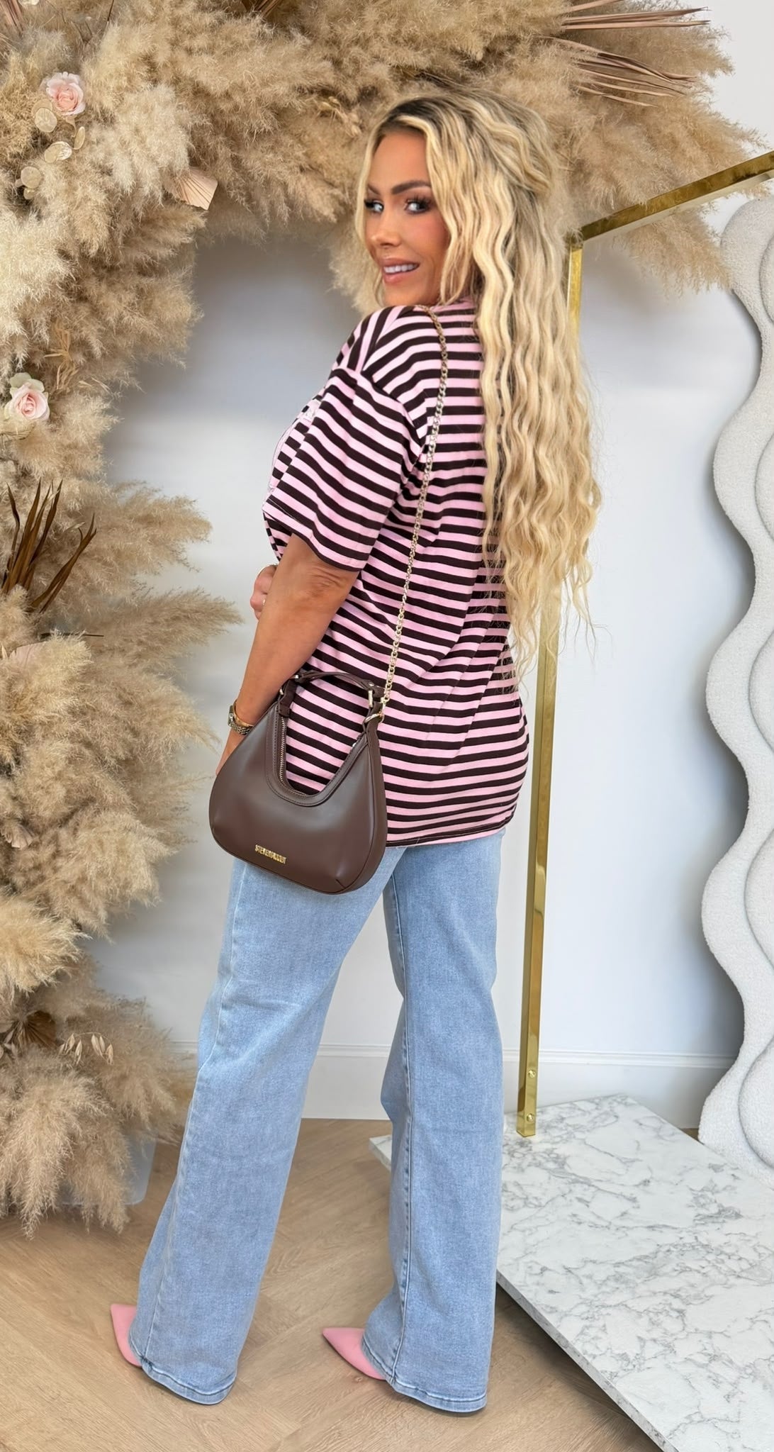 SOHO LACE STRIPE SHIRT 5575