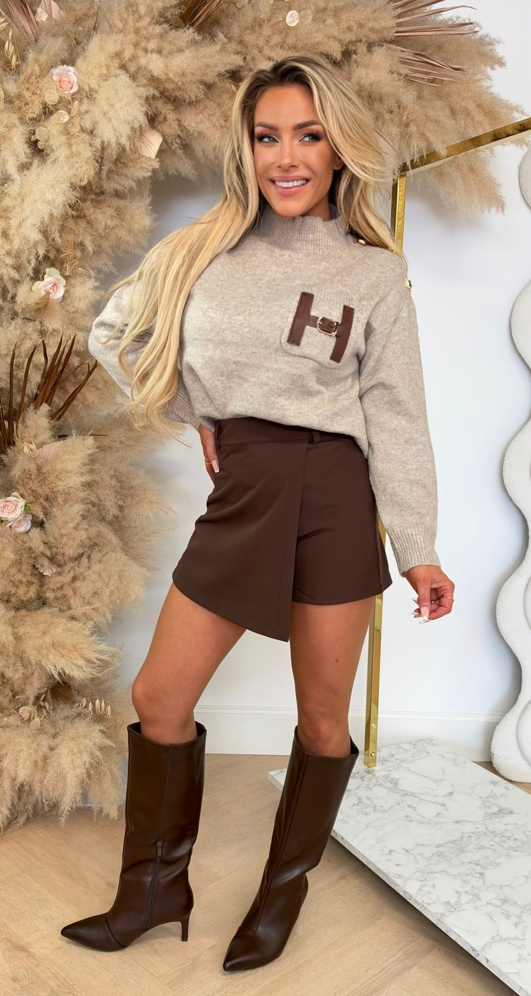 COLLECTION BELT H SWEAT 98578 BEIGE