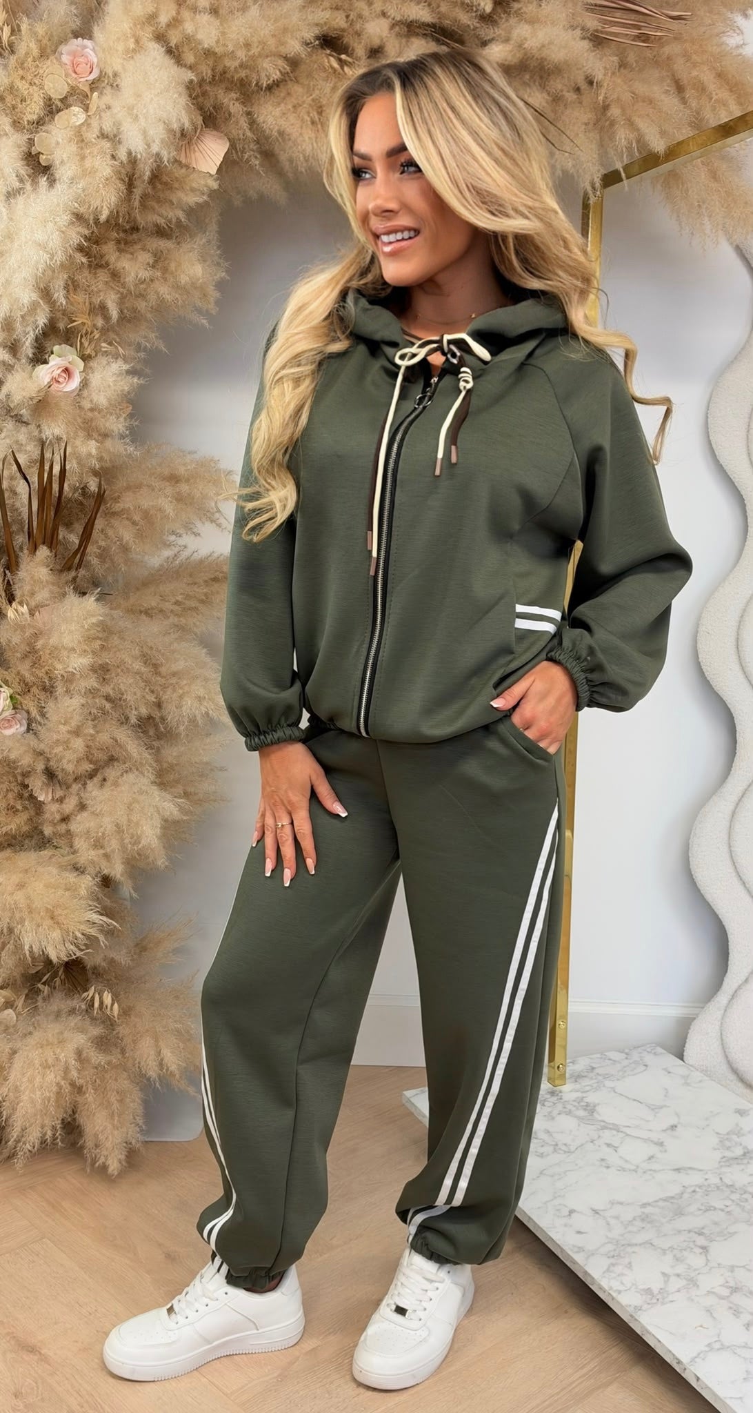 RIA TOUWTJE COMFY SET ARMYGREEN