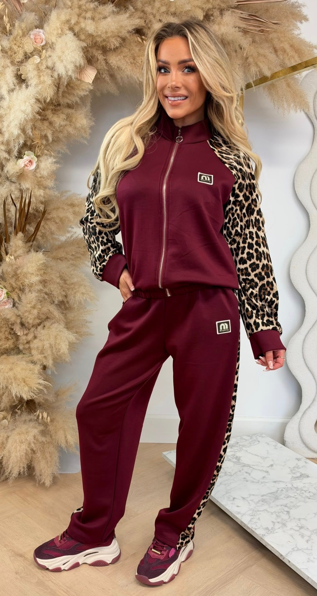 MONICA LEO SET BORDEAUX