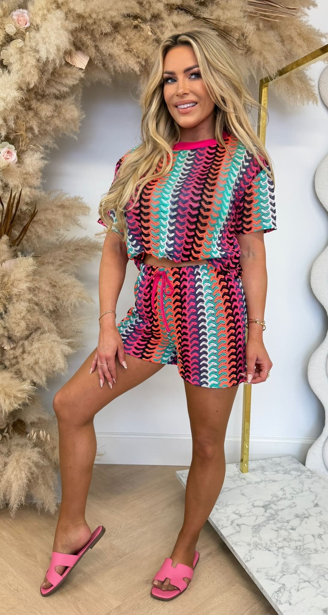 MELLE MESH SET PURPLE