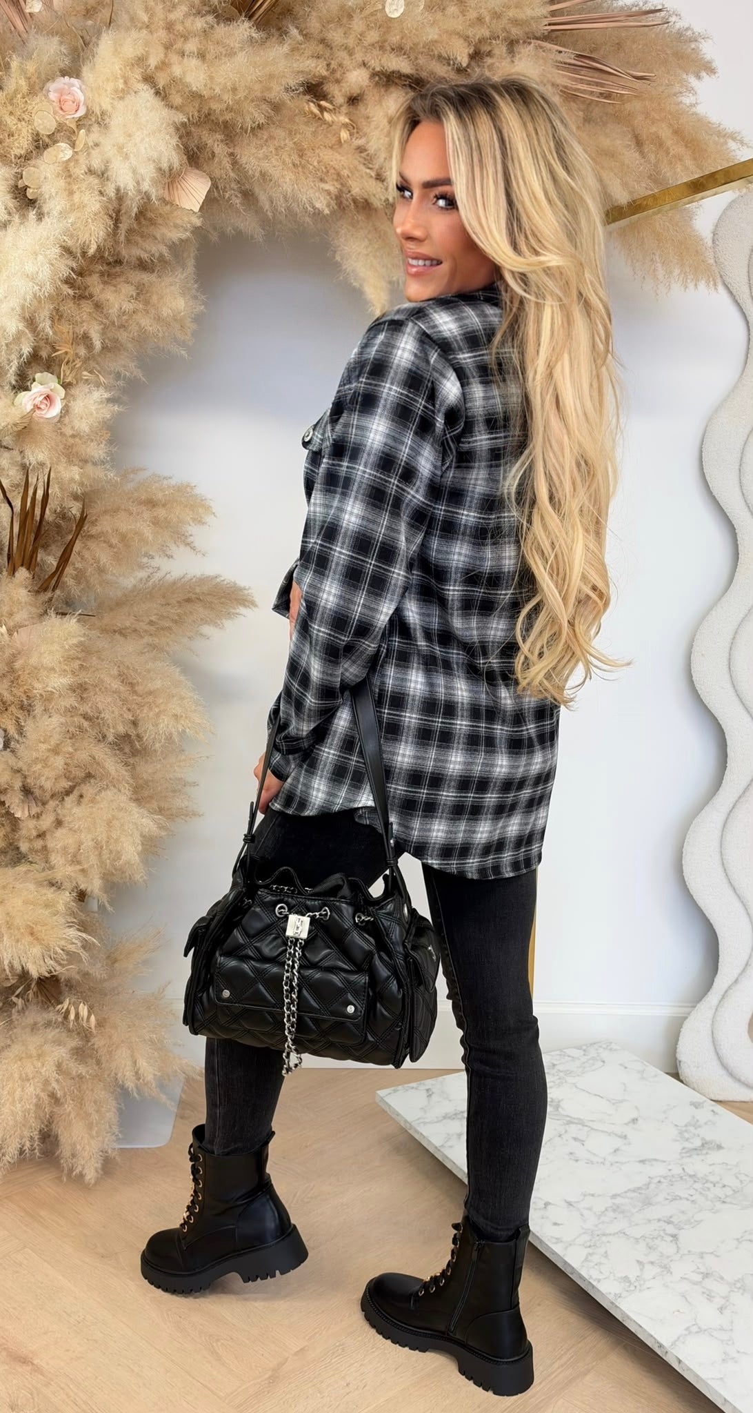 MARLY RUIT BLOUSE BLACK