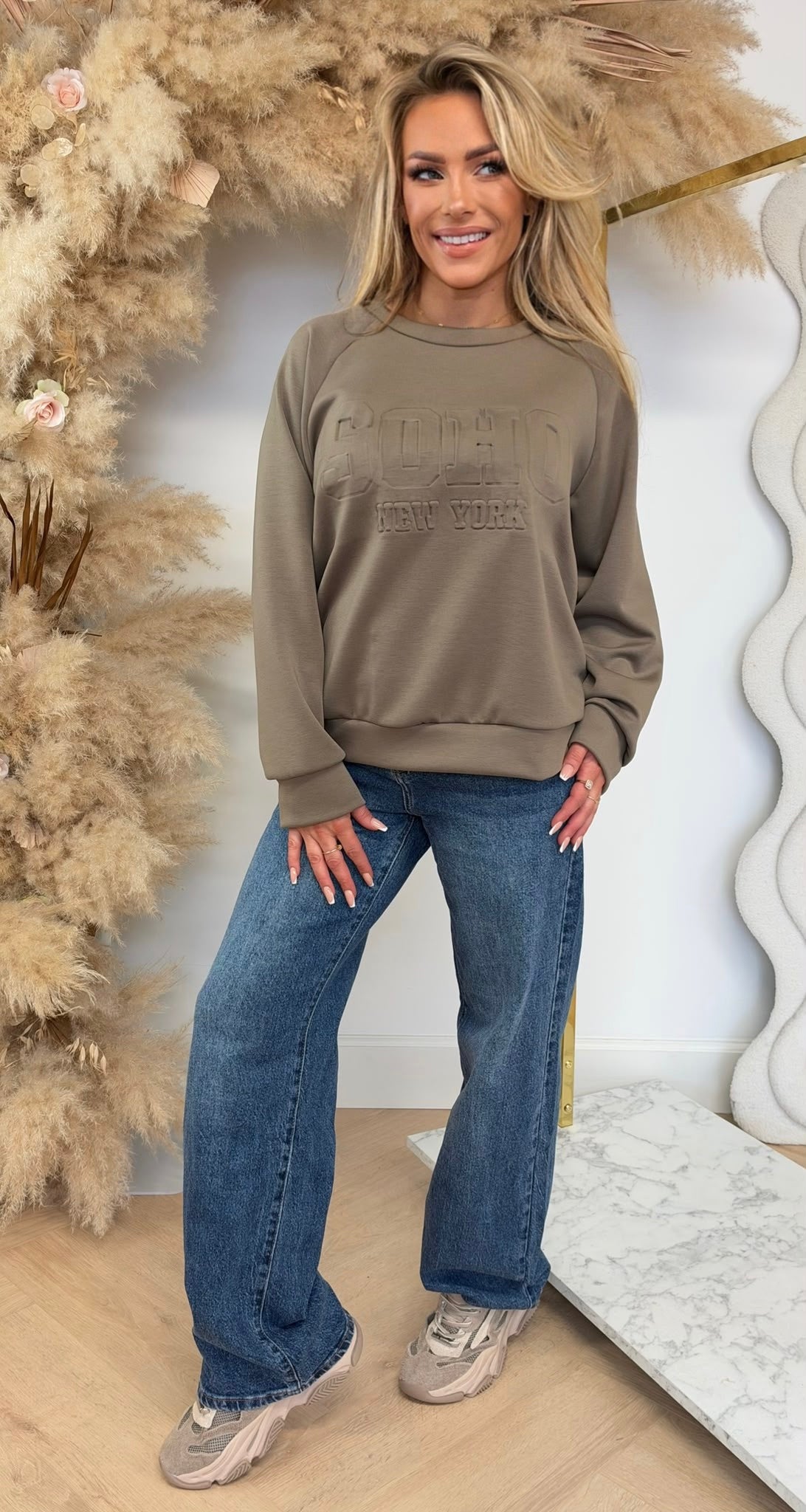 SO NEW YORK SWEAT TAUPE