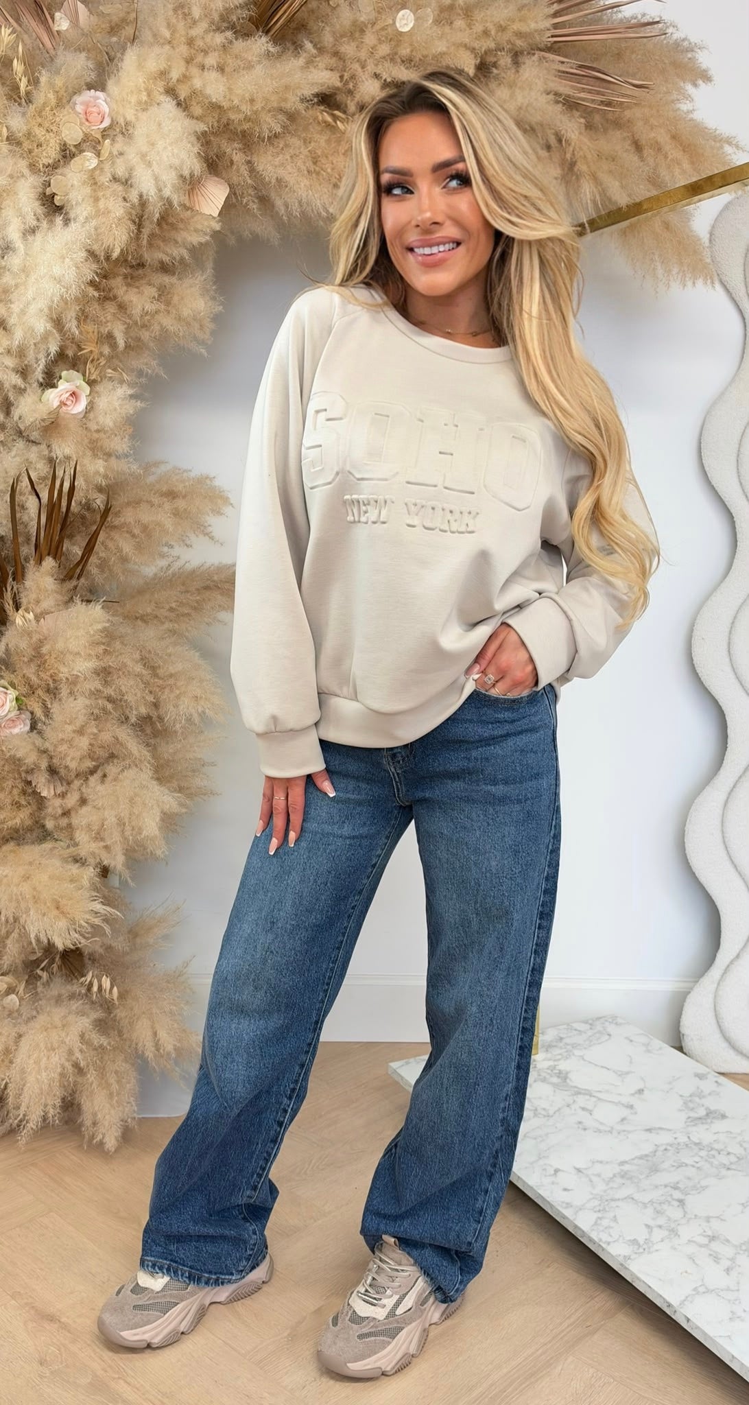 SO NEW YORK SWEAT BEIGE