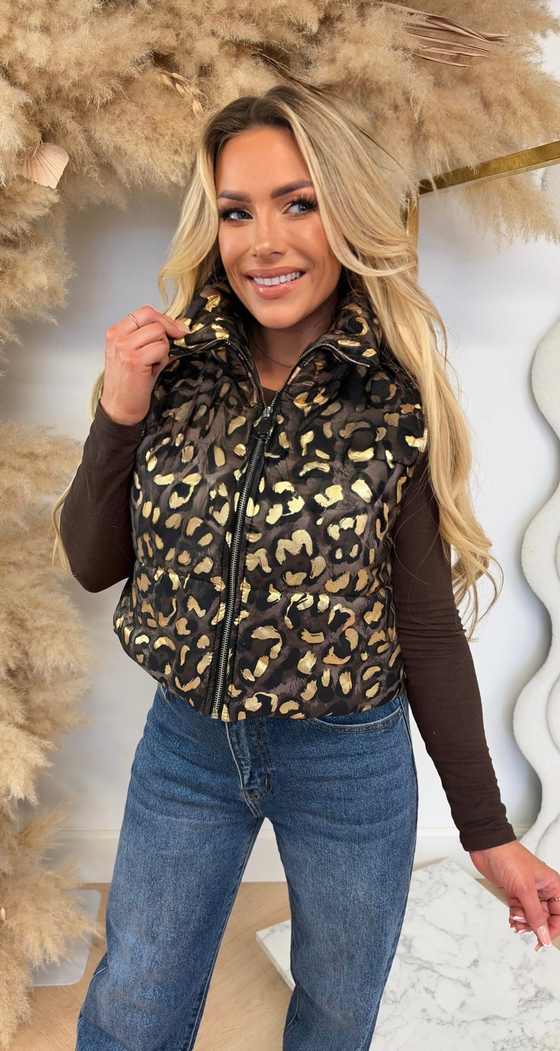 GOLDY LEO BODYWARMER CHOCO