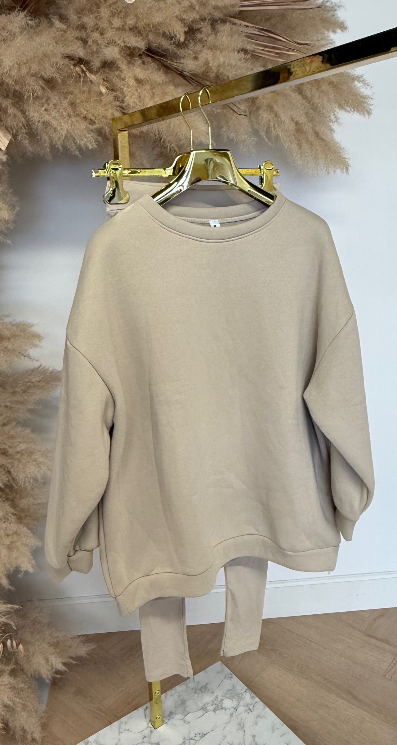 MYBELL FLEECE SET BEIGE