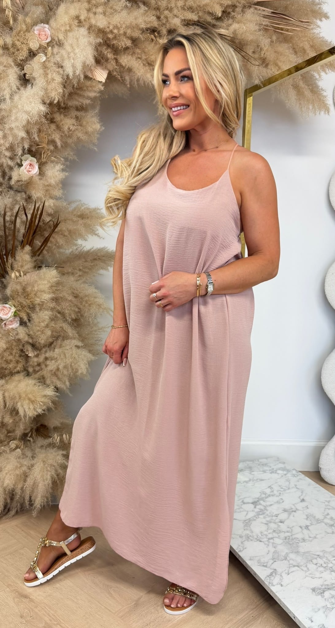 DAZY BOHI MAXI DRESS NUDE