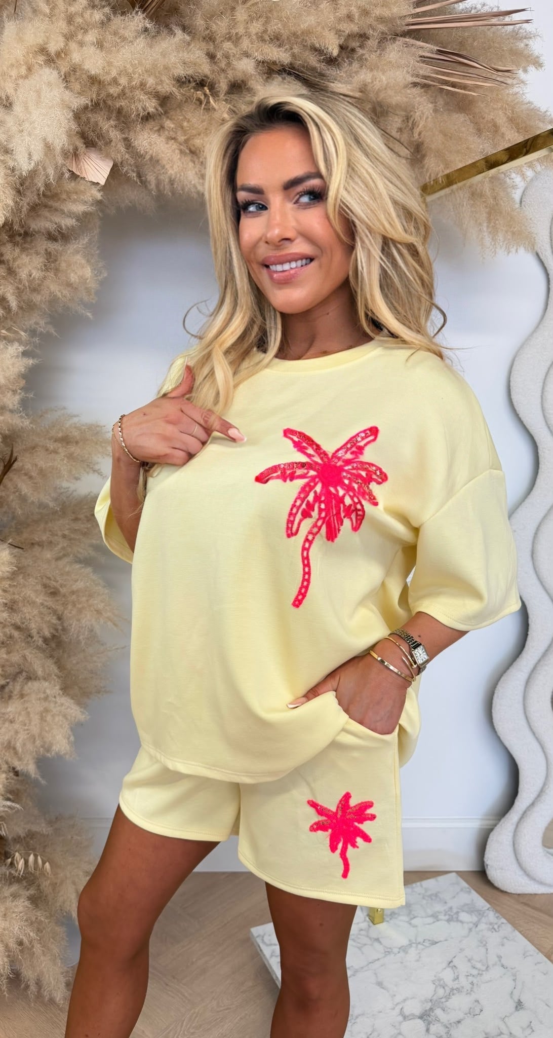 PALM SHORT SET MARINE