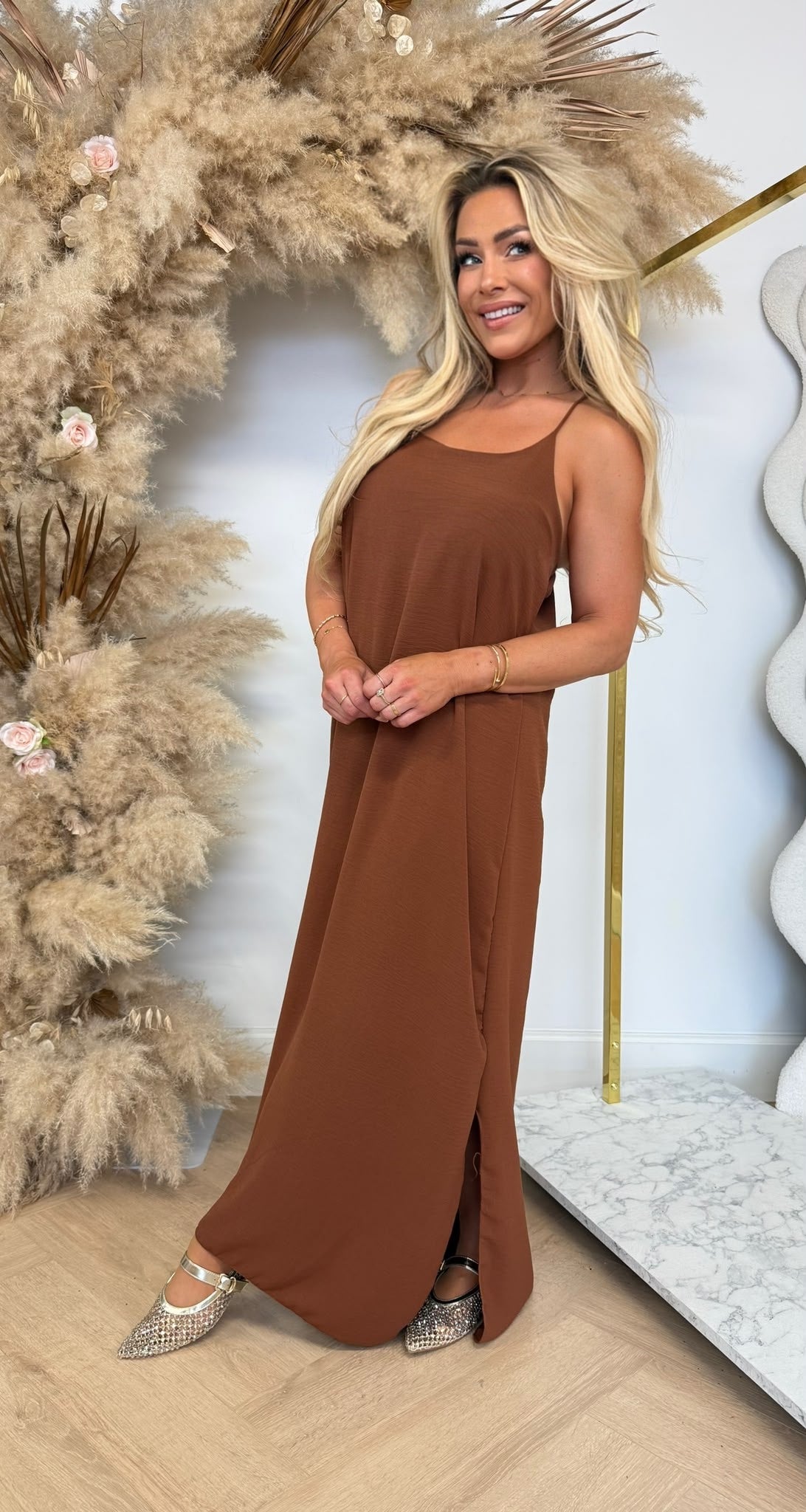 DAZY BOHI MAXI DRESS CAMEL