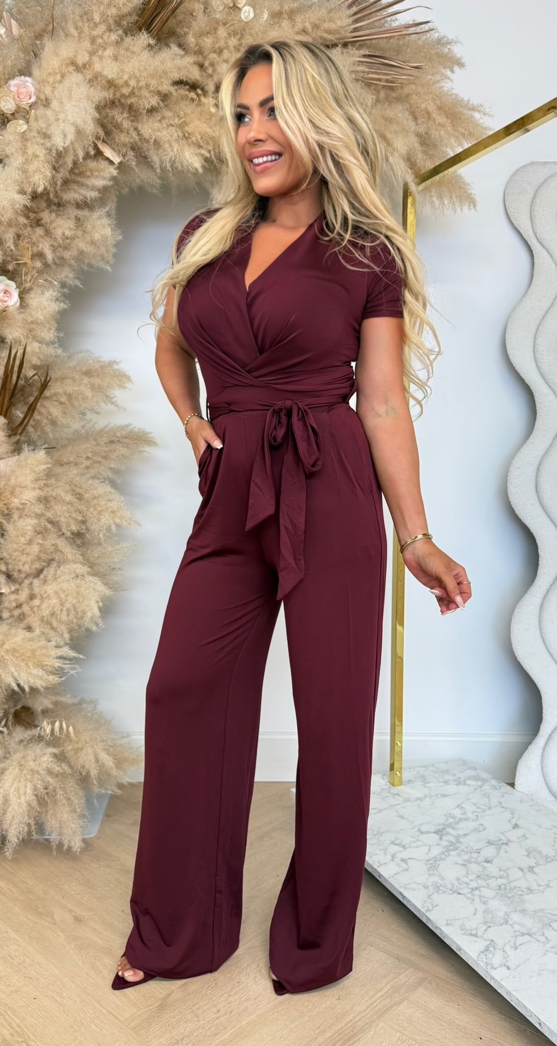 BY SWAN TRAVEL BASIC JUMPSUIT 7721 BORDEAUX