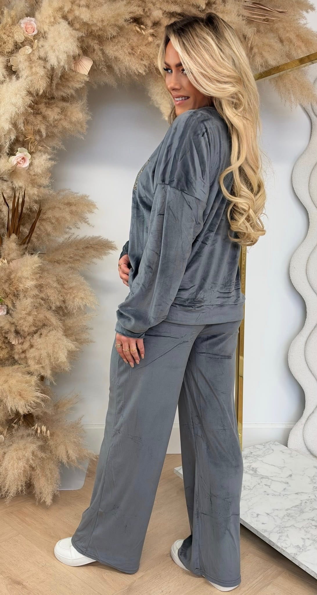 SOHO VELVET SET 1071 GREY