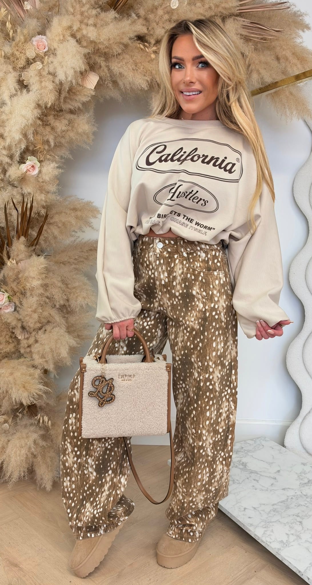 HUSTLERS BALLOON LONGSLEEVE BEIGE