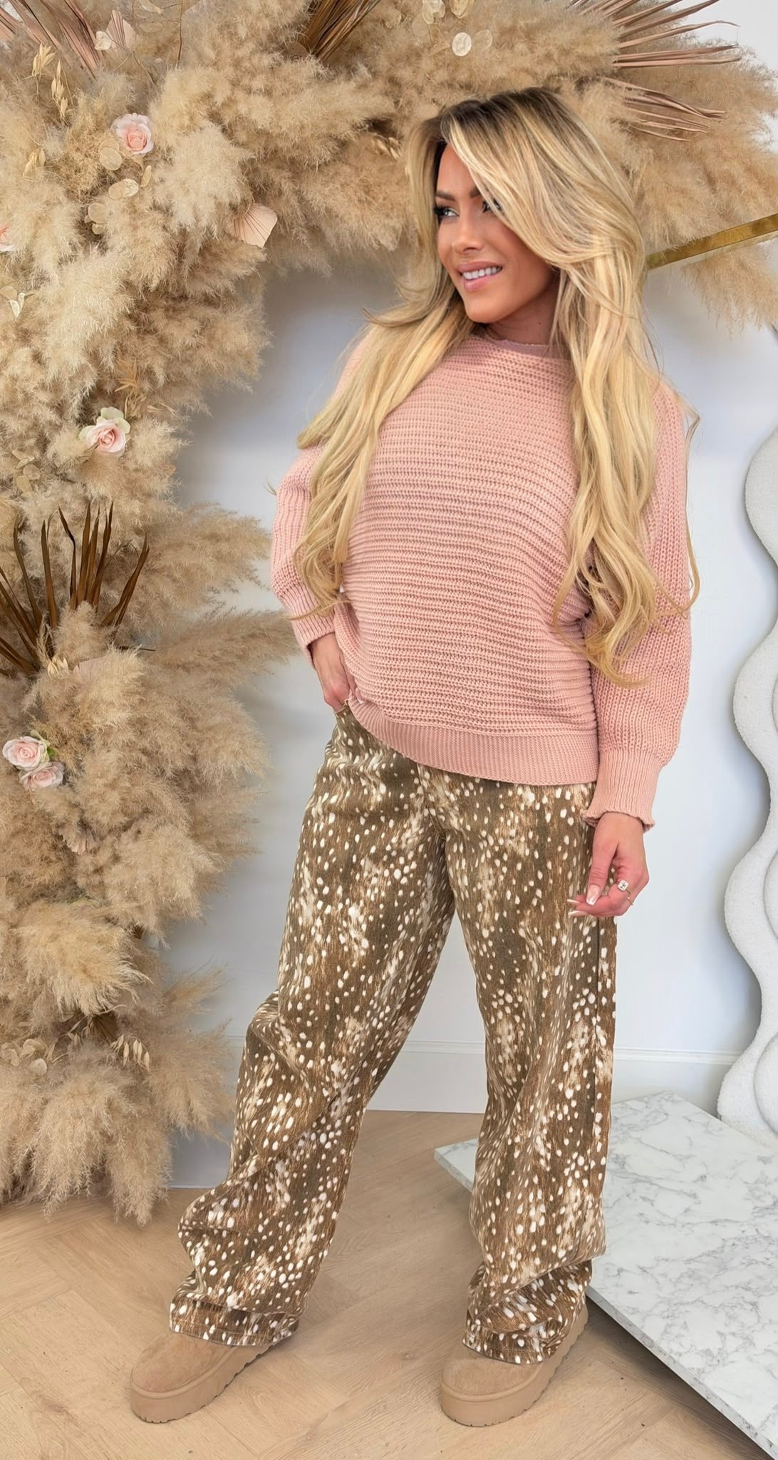 SELINA KNITTED TOP OLDPINK