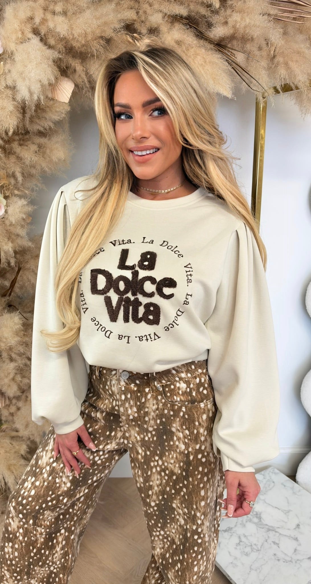 LA DOLCE VITA SWEAT BEIGE