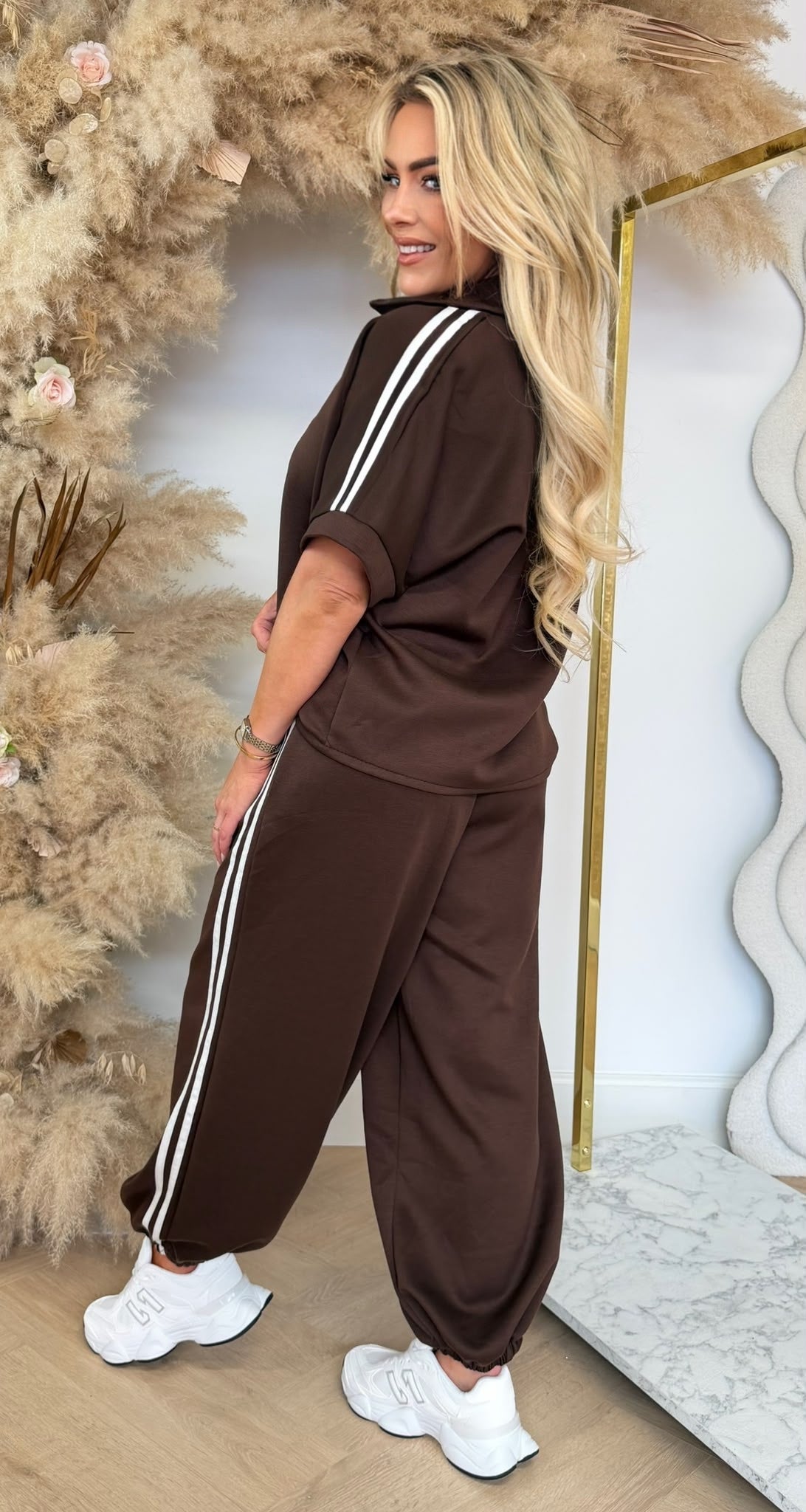 CHAYENNE STRIPE SET CHOCO