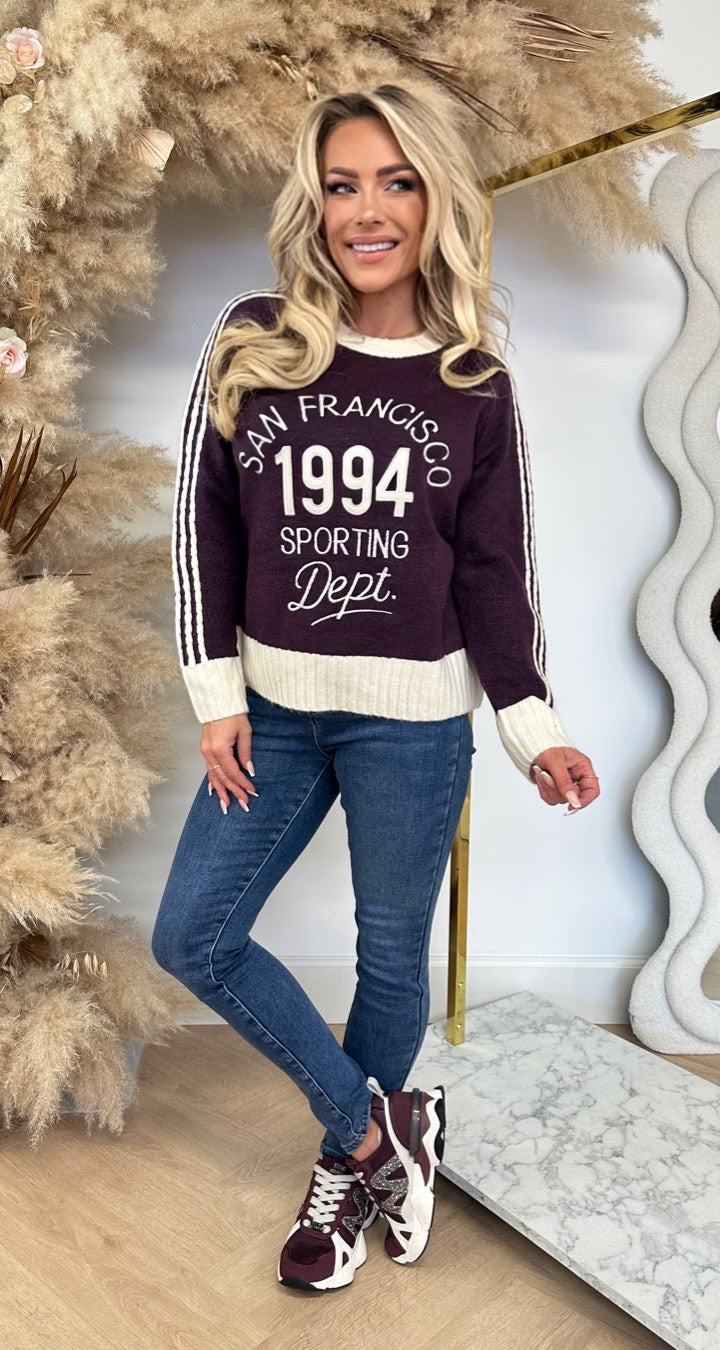 SAN FRANCISCO SWEAT 3831421 BORDEAUX