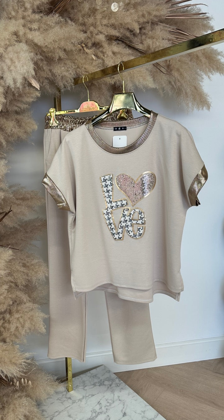 LOVE BIES TWO PIECE BEIGE