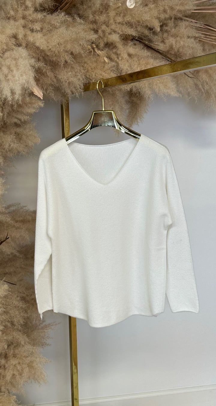 MINDY SOFT V TOP OFFWHITE