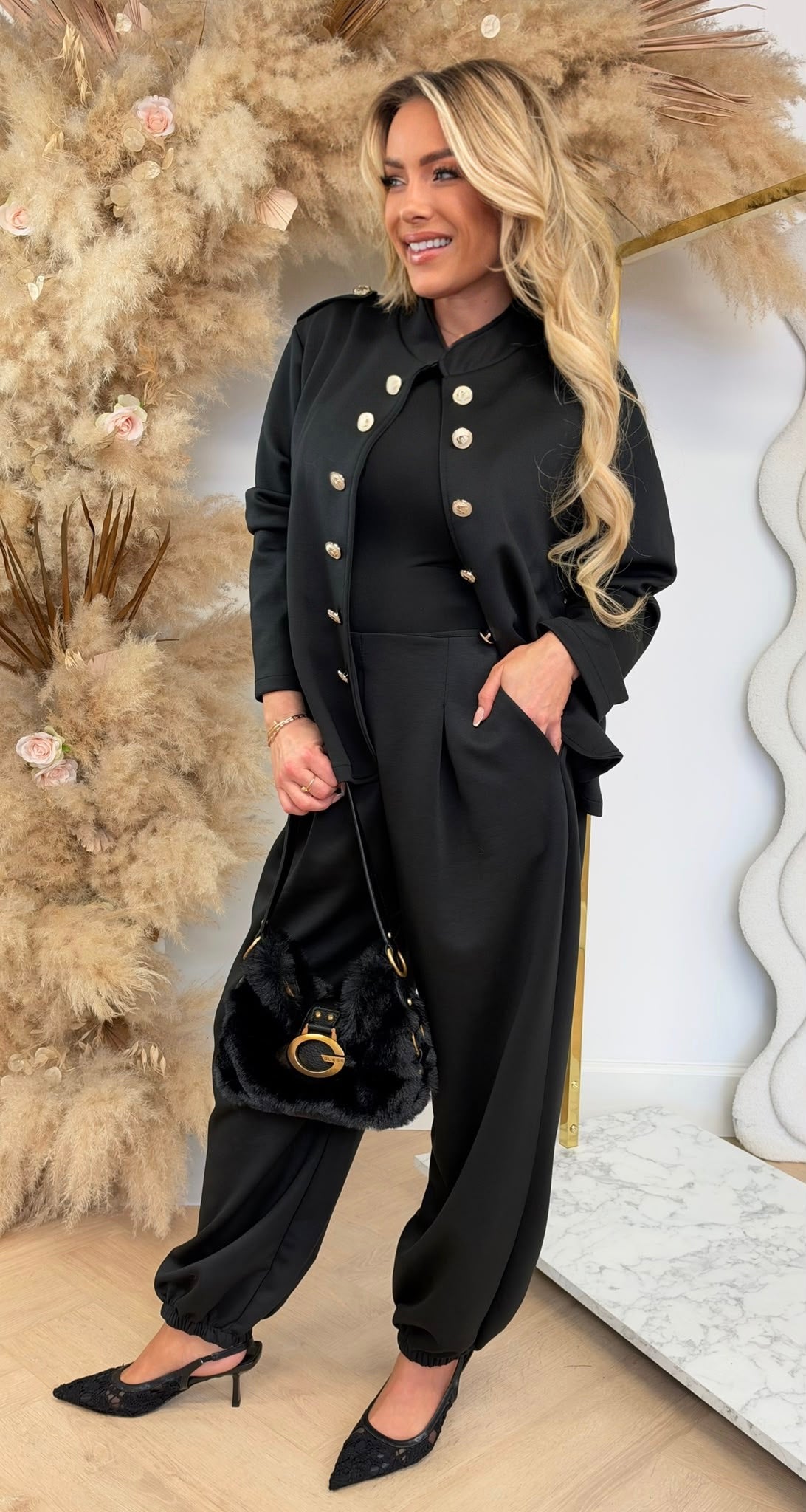 BALMAINATION 2 PIECE SET BLACK