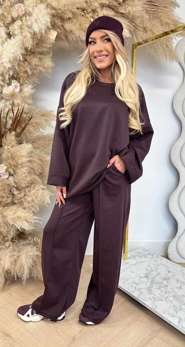 DJOEKE COMFY 2 PIECE SET BORDEAUX