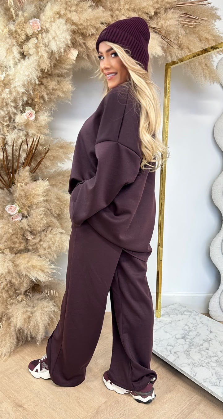DJOEKE COMFY 2 PIECE SET BORDEAUX